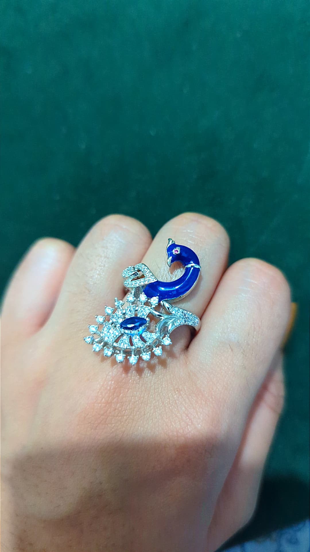 Rich peacock ring – 925 Silver Rings