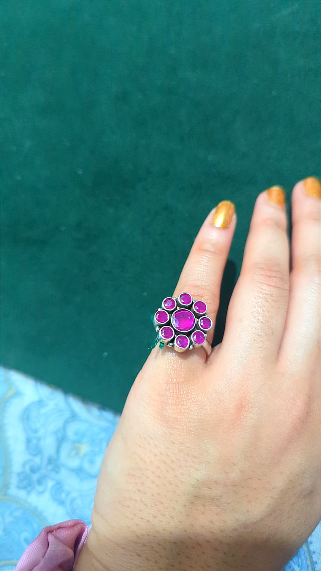 Red stone ring – 925 Silver Rings